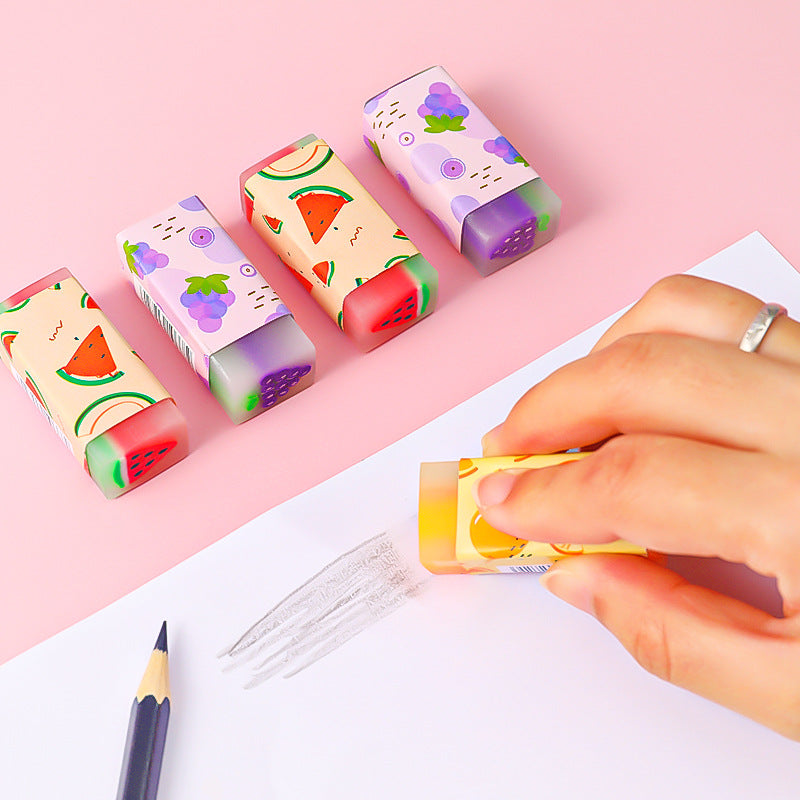 Borrador de frutas creativas de PVC al por mayor